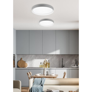 Trio Zeta szürke LED mennyezeti lámpa (TRI-R62712411) LED 1 izzós IP20