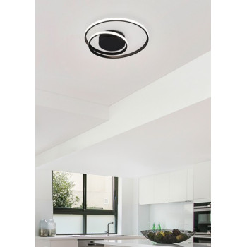 Trio Zibal fekete LED mennyezeti lámpa (TRI-R62911132) LED 1 izzós IP20