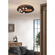 Trio Zodiac fekete-barna LED mennyezeti lámpa (TRI-644810132) LED 1 izzós IP20