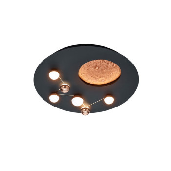 Trio Zodiac fekete-barna LED mennyezeti lámpa (TRI-644810132) LED 1 izzós IP20