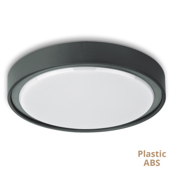 Viokef Anabella sötétszürke LED kültéri mennyezeti lámpa (VIO-4257301) LED 1 izzós IP65