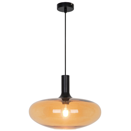 Viokef Convex borostyán függesztett lámpa (VIO-4278101) E27 1 izzós IP20