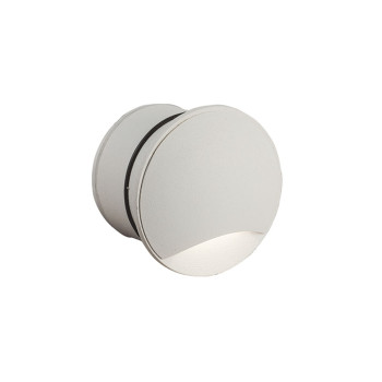 Viokef Ithaki fehér falba építhető LED kültéri lámpa (VIO-4261900) LED 1 izzós IP65