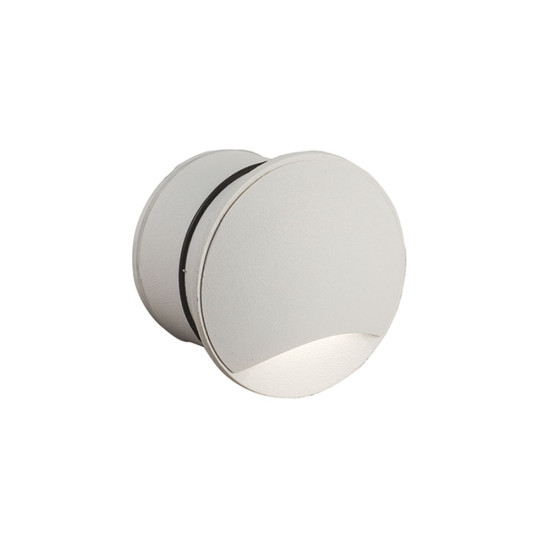 Viokef Ithaki fehér falba építhető LED kültéri lámpa (VIO-4261900) LED 1 izzós IP65