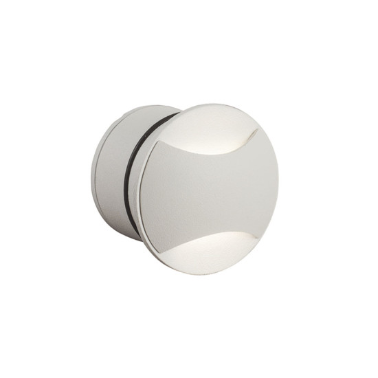 Viokef Ithaki fehér falba építhető LED kültéri lámpa (VIO-4262000) LED 1 izzós IP65