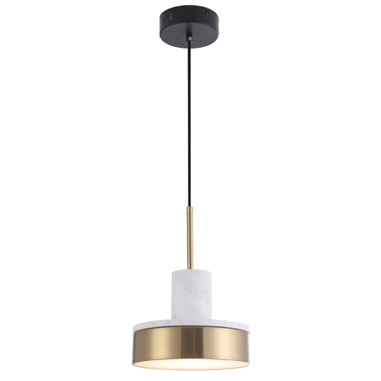 Viokef Lithos fehér-arany LED függesztett lámpa (VIO-4295200) LED 1 izzós IP20