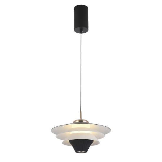 Viokef Manley fekete-fehér LED függesztett lámpa (VIO-4308600) LED 1 izzós IP20