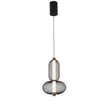 Viokef Margot fekete-arany LED függesztett lámpa (VIO-4311400) LED 1 izzós IP20