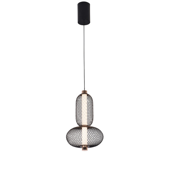Viokef Margot fekete-arany LED függesztett lámpa (VIO-4311400) LED 1 izzós IP20