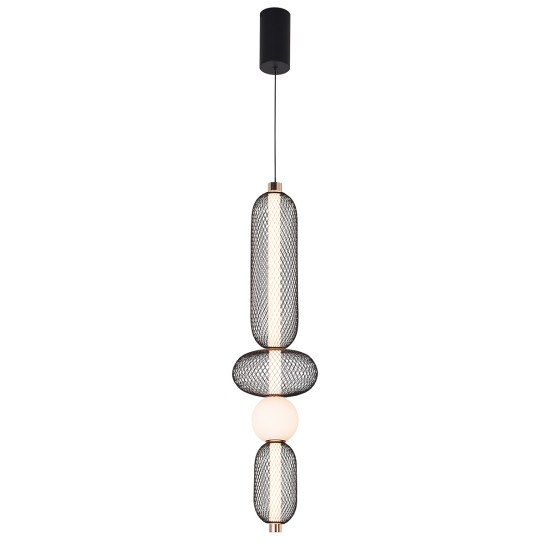 Viokef Margot fekete-arany LED függesztett lámpa (VIO-4311500) LED 1 izzós IP20