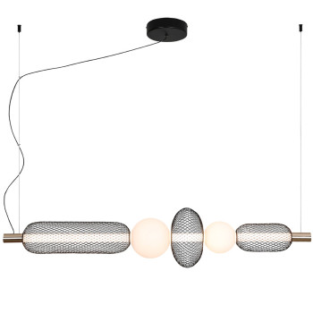 Viokef Margot fekete-arany LED függesztett lámpa (VIO-4311600) LED 1 izzós IP20