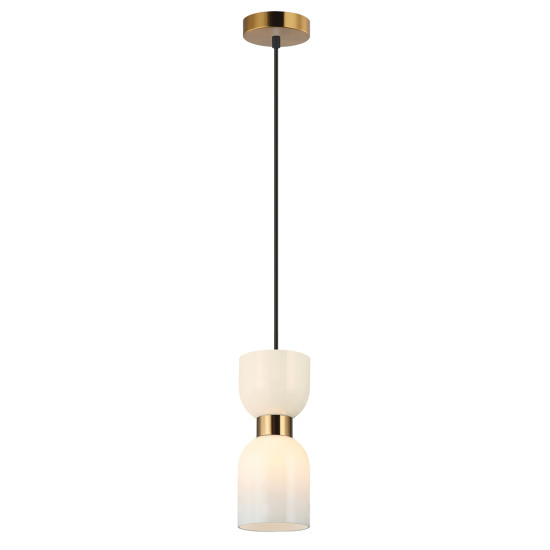 Viokef Memory fehér-bronz függesztett lámpa (VIO-4291900) E27 1 izzós IP20