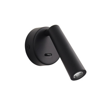 Viokef Mystery fekete LED falikar (VIO-4271300) LED 1 izzós IP20