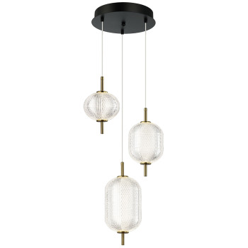 Viokef Pellucid arany-átlátszó LED függesztett lámpa (VIO-4297700) LED 1 izzós IP20
