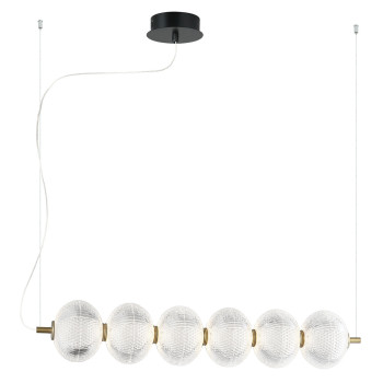 Viokef Pellucid arany-átlátszó LED függesztett lámpa (VIO-4297800) LED 1 izzós IP20