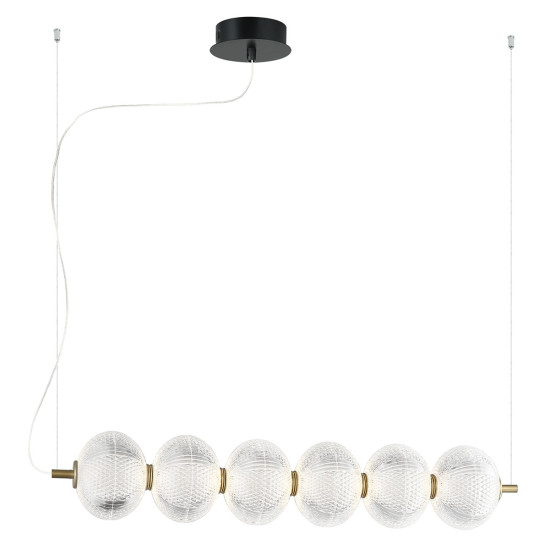 Viokef Pellucid arany-átlátszó LED függesztett lámpa (VIO-4297800) LED 1 izzós IP20