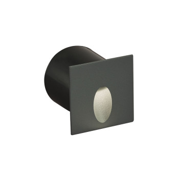 Viokef Serifos sötétszürke falba építhető LED kültéri lámpa (VIO-4261200) LED 1 izzós IP54