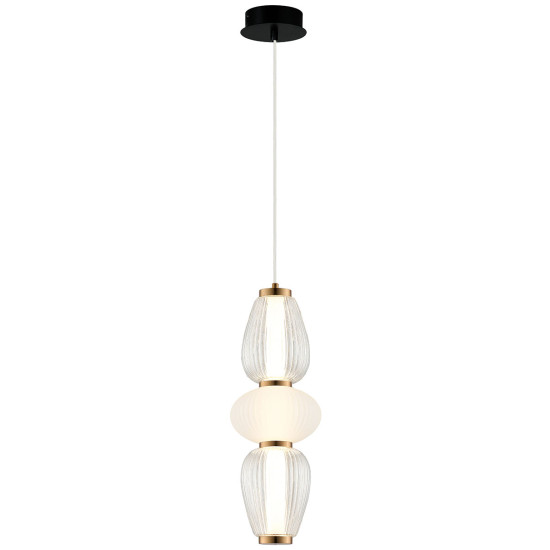 Viokef Shiny fehér-átlátszó LED függesztett lámpa (VIO-4303900) LED 1 izzós IP20