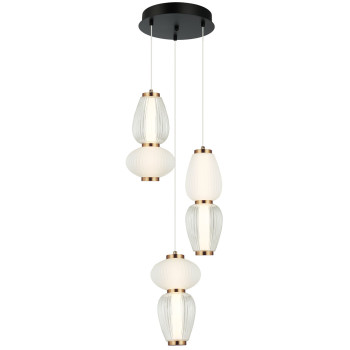 Viokef Shiny fehér-átlátszó LED függesztett lámpa (VIO-4304100) LED 1 izzós IP20