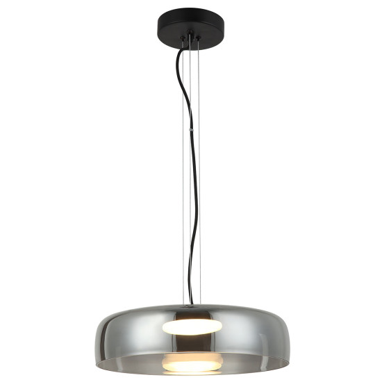 Viokef Simple fekete-füstszínű LED függesztett lámpa (VIO-4302400) LED 1 izzós IP20