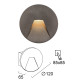 Viokef Space szürke falba építhető LED kültéri lámpa (VIO-4289900) LED 1 izzós IP65