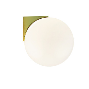 Zambelis  fehér-sárgaréz fürdőszobai fali lámpa (ZAM-20149) G9 1 izzós IP44