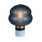 Zambelis  szürke-fekete-sárgaréz asztali lámpa (ZAM-20270) E27 1 izzós IP20