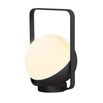 Zambelis  fekete LED kültéri hordozható asztali lámpa (ZAM-E233) LED 1 izzós IP44