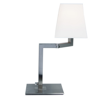 Zambelis  króm-bézs asztali lámpa (ZAM-H06-WH) E27 1 izzós IP20
