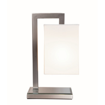 Zambelis  króm-bézs asztali lámpa (ZAM-H11-WH) E27 1 izzós IP20