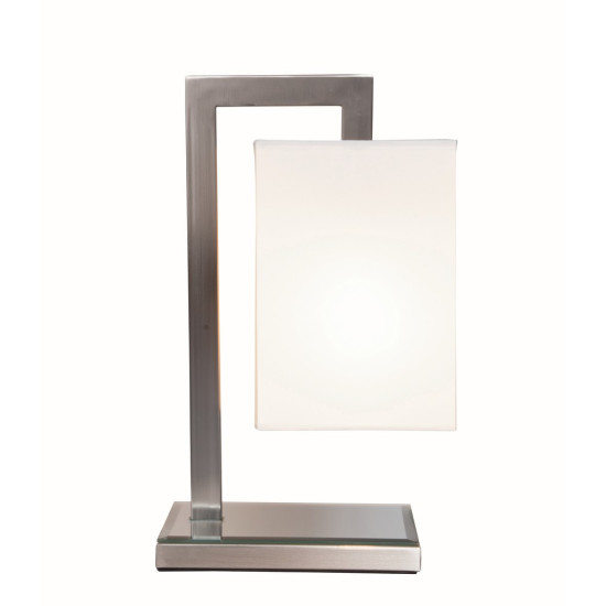 Zambelis  króm-bézs asztali lámpa (ZAM-H11-WH) E27 1 izzós IP20