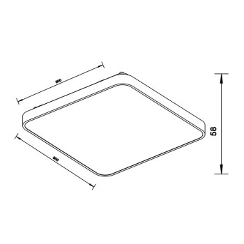 Zuma Sierra fehér-króm LED mennyezeti lámpa  (ZU-12100005-SL) LED 1 izzós IP20