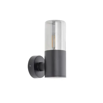 Nowodvorski Ida fekete vízvédett kültéri falikar (TL-11371) E27 1 izzós IP44