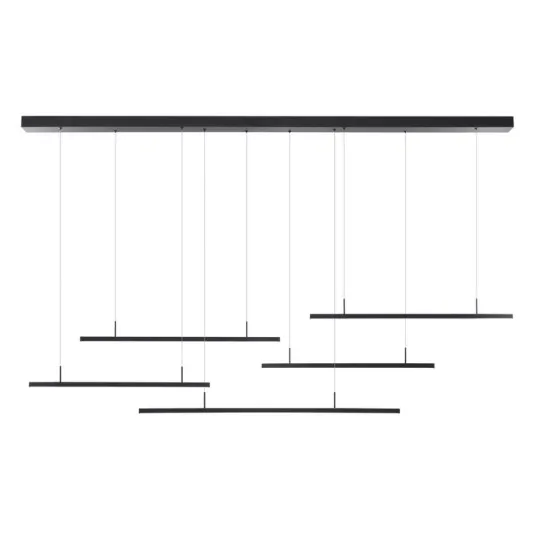Azzardo Merlo fekete LED függesztett lámpa  (AZ-3184) LED 1 izzós IP20