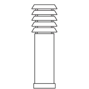 Norlys Alta fekete kültéri állólámpa (NO-293B) E27 1 izzós IP65