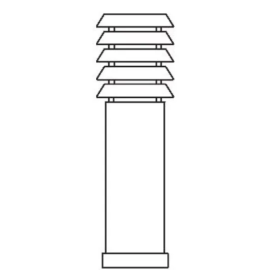 Norlys Alta fekete kültéri állólámpa (NO-293B) E27 1 izzós IP65