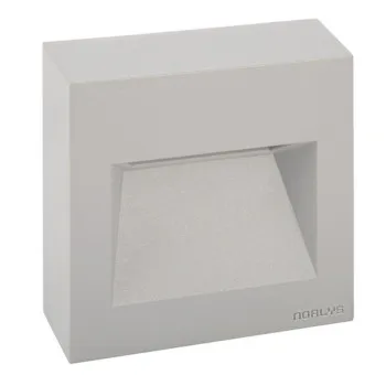 Norlys Namsos matt króm falba építhető LED kültéri lámpa (NO-1341AL) LED 1 izzós IP65