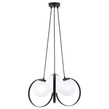 Viokef Bubble fekete-fehér függesztett lámpa (VIO-3100200) E14 3 izzós IP20