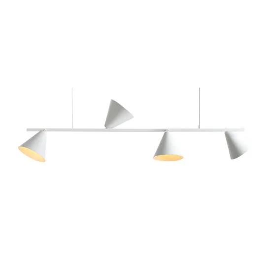 Aldex Form fehér függesztett lámpa (ALD-1108L) E27 4 izzós IP20