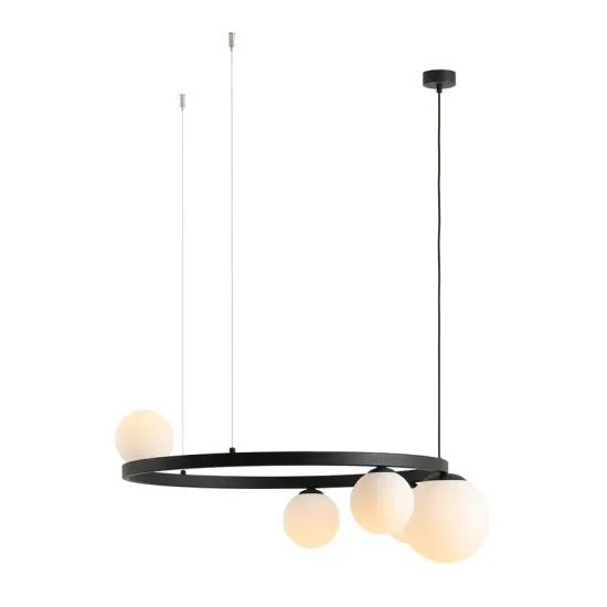 Aldex Garda fekete-fehér függesztett lámpa (ALD-1099F1_R) E14+E27 4 izzós IP20