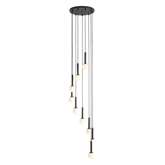 Aldex Riu fekete-fehér függesztett lámpa (ALD-1117N1) G9 9 izzós IP20
