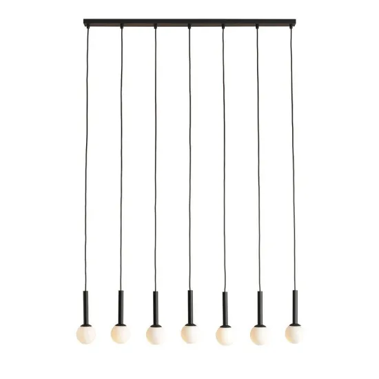 Aldex Riu fekete-fehér függesztett lámpa (ALD-1121T1) G9 7 izzós IP20