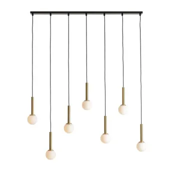 Aldex Riu fekete-sárgaréz függesztett lámpa (ALD-1121T40) G9 7 izzós IP20