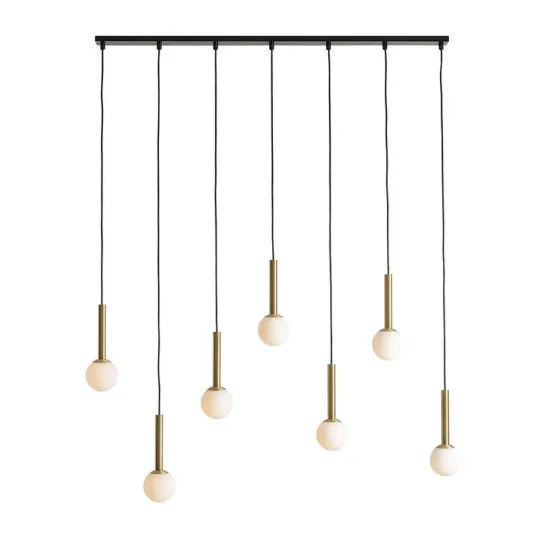 Aldex Riu fekete-sárgaréz függesztett lámpa (ALD-1121T40) G9 7 izzós IP20