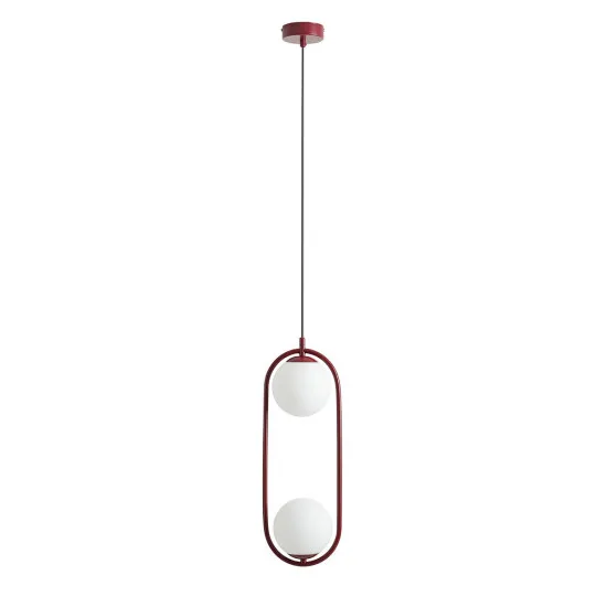 Aldex Riva piros-fehér függesztett lámpa (ALD-1086H15) E14 2 izzós IP20