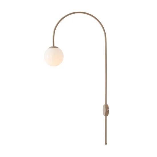 Aldex Una bézs-fehér fali lámpa (ALD-1116C17) E14 1 izzós IP20