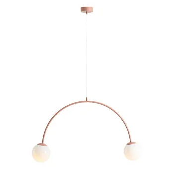 Aldex Una korall-fehér függesztett lámpa (ALD-1116H11) E14 2 izzós IP20