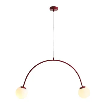 Aldex Una piros-fehér függesztett lámpa (ALD-1116H15) E14 2 izzós IP20