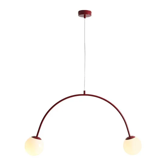 Aldex Una piros-fehér függesztett lámpa (ALD-1116H15) E14 2 izzós IP20
