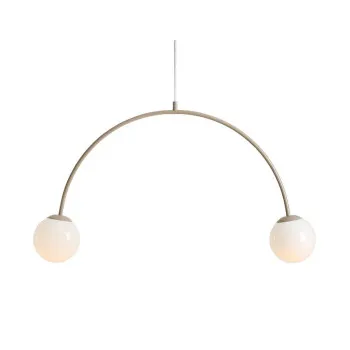 Aldex Una bézs-fehér függesztett lámpa (ALD-1116H17) E14 2 izzós IP20